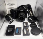 Canon Eos 10d Digital Slr Camera Bundle W  Sigma 18-50mm Lens  Box   3 Batteries