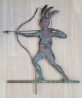 Native American Warrior Weathervane 20th Century Antique Molded Copper