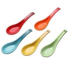 Le Creuset  Rainbow Renge Chinese Spoon Set Of 5 Asia Limited Stoneware  Jpn New