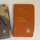 Lot Of 3 Vintage New Testament Psalms Proverbs Mini Pocket Bibles The Gideons