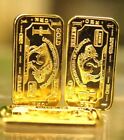 Lot Of Five  5  - 1 Gram 100 Mills  999 Fine Gold Collector Bar