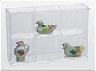 Rock Display Case-midi Acrylic Glass Curio W 6 Compartments