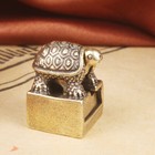 Chinese Old Antique Collectible Bronze  Recruit Money Turtle Seal Statue Usa