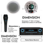 Home Theater System - 1000 W Amplifier W  qty 6  6 5  Speakers  Mic