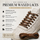 Premium Wax Flat Shoe Laces For Air Jordan  Dunk  Af1  Boots   More