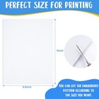 12pcs Water Soluble Embroidery Paper  8 5 x11  Stick And Stitch Embroidery    