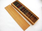 Boxed Set Of  33 Antique Paper Covered Microscope Slides 