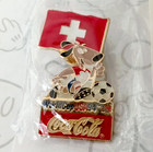 Striker Vintage 1994 World Cup Usa Mascot Coca Cola Lapel Pin Switzerland Flag