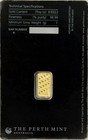 The Perth Mint 1 Gram  9999 Fine Gold Bar In Sealed Assay Card