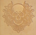 Acrylic Leather Embossing Stamp Sheridan Skull Face For Veg Tanned Leather