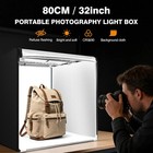 Photo Studio Light Box Photography 32 x32  With 100 Led And 4 Colors Backdrops P