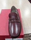  630 Mens Salvatore Ferragamo  newton  Slip On Leather Loafers Nebbiolo 11 D