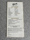 Gibson Vintage Acoustic Guitars Gold Warranty Card Excellent