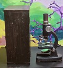 Pre-owned Research Optical Co  Moncular Compound Microscope With Original Case