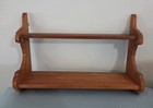 Small Wall Shelf 2 Tiers Shelves Wood Wooden Vintage 14 5 w X 10 h X 3 75 d