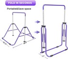Gymnastic Bars For Kids With Adjustable Height  Folding Gymnastic Training Kip B