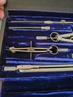 Vintage Keuffel   Esser Drafting Tool Set In Double Snap Case-very Good