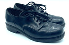 Vtg Wolverine Mens Leather Oxford Lace Up Shoes Sz 10 Black Punk Goth Style