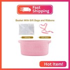 Poschnor Baby Gift Basket With Gift Bags And Ribbons  12x 8x 5 Inch Basket For B