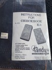 Vintage Tandy Checkbook Kit 4179 New   Sealed Brown Leather Fst Ship