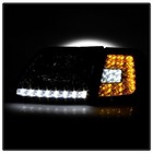 Headlight Strip Drl   Corner Lights Smoked Chrome Housing L r Ford F250 97-99