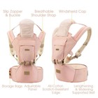 3 In 1 Ergonomic 360 Soft Baby Carrier Sling Adjustable Hipseat Pink Infant
