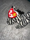Ty Rare Original Beanie Baby Collection - Ziggy The Zebra 1995 With Errors