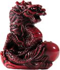 New Red Color  Chinese Feng Shui Dragon Figurine Statue For Luck   Success