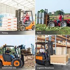 Clamp On Debris Forks To 60  Bucket Pallet Forks loader Bucket Tractor 4000lbs