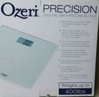 Ozeri Precision Digital Bath Scale  400 Lbs Edition   In Tempered Glass White