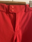 Nike 2 Button Women   s Red Vapor Select Softball Pants Size Large W  Belt Loops   