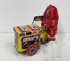 Vintage Space Explorer Tin Litho Robot Wind Up Toy Ms 264 New Old Stock Nib