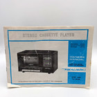 Vintage Realistic Scp-30 Stereo Cassette Player Model 14-632 W  Owner s Manual