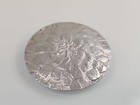 Vtg Signed Wendell August Forge Art Iron Aluminum Brooch Pin Chrysanthemum
