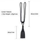 2 Pack Curtain Tiebacks Tassel Drapery Tie-backs Rope Handmade Holdbacks Home   