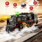 Train Set For Under Christmas Tree electric Train Toy With Smokes lights And    
