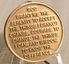 Serenity Prayer Lake Medallion Recovery Aa Na Alcoholics Anonymous Chip Bronze
