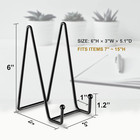 Hoewina 5 Pack 6 Inch Plate Stands For Display  Plate Holder Display Stands  Met