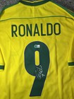 R9 Ronaldo Signed Brazil World Cup 1998 Beckett Authentication