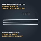 Bernzomatic   Bronze Flux-coated Brazing And Welding Rods - No Size  Color