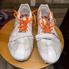 Mens Sz 13 Nike Sprint Zoom Rival White Orange purple Spikes Track