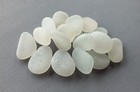 18 Large Pcs Clear Beach Combed Sea Glass  Choice Jewelry Quality