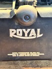 Antique 1931 Royal Manual Black Typewriter Model 10 Double Beveled Glass Sides