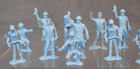 Marx Playset Figures Matching Light Blue