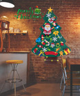 3ft Diy Felt Christmas Tree Set With 28pcs Ornaments And Light Strip For Kids Xm