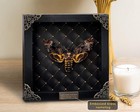 Vinatimes Real Framed Death Head Moth Handmade Shadow Skull Moth Butterfly