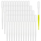 100pcs 3ml Transfer Pipettes Plastic Droppers Disposable Eye Dropper For Resin