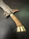 Philippine Moro Kris Sword W  Original Wood Scabbard Handle Sheath Broke Wear