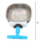 Auto-fill Metal Cups Waterer Kit For Small Animals Guinea Pigs Rabbits 6 Packs