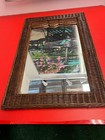 Moroccan Wicker Mirror Handwoven Natural Rattan Antique Finish Wall Decor